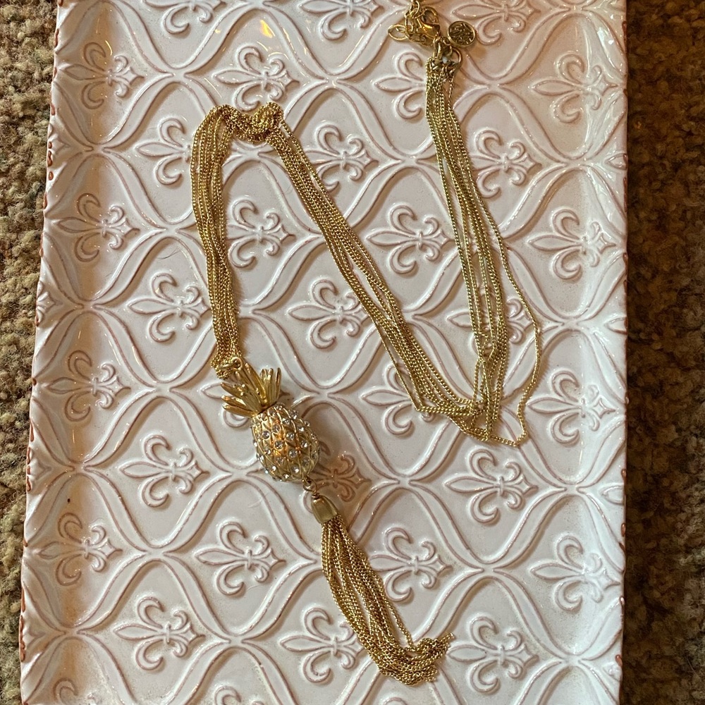 Lilly Pulitzer pineapple necklace